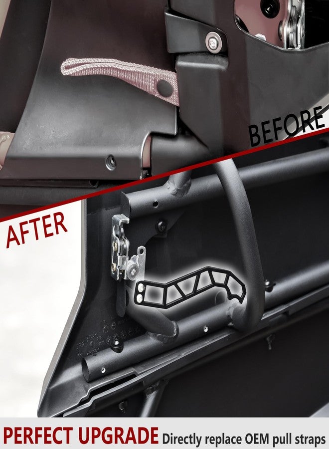 UTVSXPERT Door Handle Latches for Can-Am Maverick X3 X DS RS Turbo R Max 4 Door 2017-2025 Models Accessories, 4 PCS Black Powder Coating Door Handles for X3 - Image 2